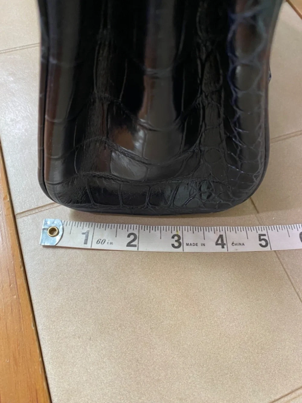 Top handle leather bag